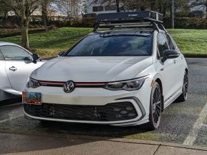 Volkswagen Golf License Plate Mount - Platypus - GTI (2022-2024) Volkswagen Golf License Plate Mount - Platypus - GTI (2022-2024)